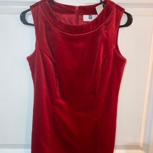 GAP Red velvet mini dress